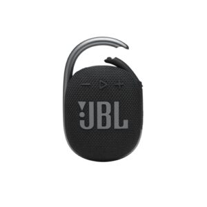 JBL Clip 4 Waterproof Portable Bluetooth Speaker Bundle with gSport Carbon Fiber Case (Black)