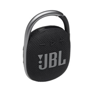 JBL Clip 4 Waterproof Portable Bluetooth Speaker Bundle with gSport Carbon Fiber Case (Black)