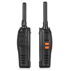 BAOFENG BF-88ST Walkie Talkies for Adults, Portable License-Free Walkie Talkie with Hands Free VOX USB Charging, Two Way Radios Long Range Rechargeable with Earpieces and Chargers (Black, 4 Pack)