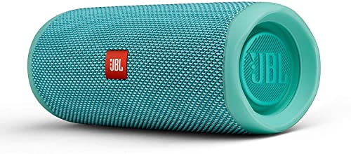 JBL Flip 5 Waterproof Portable Wireless Bluetooth Speaker Bundle with Hardshell Protective Carrying Case (Teal)