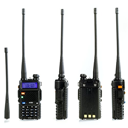 BTECH UV-5X3 5 Watt Tri-Band Radio : VHF, 1.25M, UHF, Amateur (Ham), Includes Dual Band Antenna, 220 Antenna, Earpiece, Charger, and More Two-Way Radio