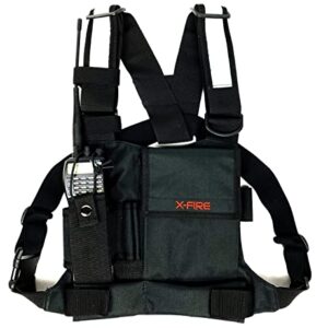 X-FIRE® Single Radio Chest Rig Harness w/Tool Pockets and 3m Reflective