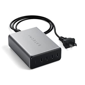 Satechi 165W GaN Charger - USB C Charging Hub - USB C PD Charger 4-Ports – USB C Multiport Charger - for MacBook Pro/Air M1 M2, iPad Pro M2, iPhone 14 Pro Max/14 Pro/14/14 Plus