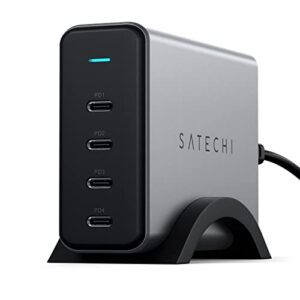 Satechi 165W GaN Charger - USB C Charging Hub - USB C PD Charger 4-Ports – USB C Multiport Charger - for MacBook Pro/Air M1 M2, iPad Pro M2, iPhone 14 Pro Max/14 Pro/14/14 Plus