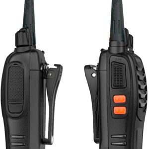Baofeng Long Range Walkie Talkies Two Way Radios with Earpiece 2 Pack UHF Handheld Rechargeable BF-888s Interphone for Adults or Kids Hiking Biking Camping Li-ion Battery and Charger Included