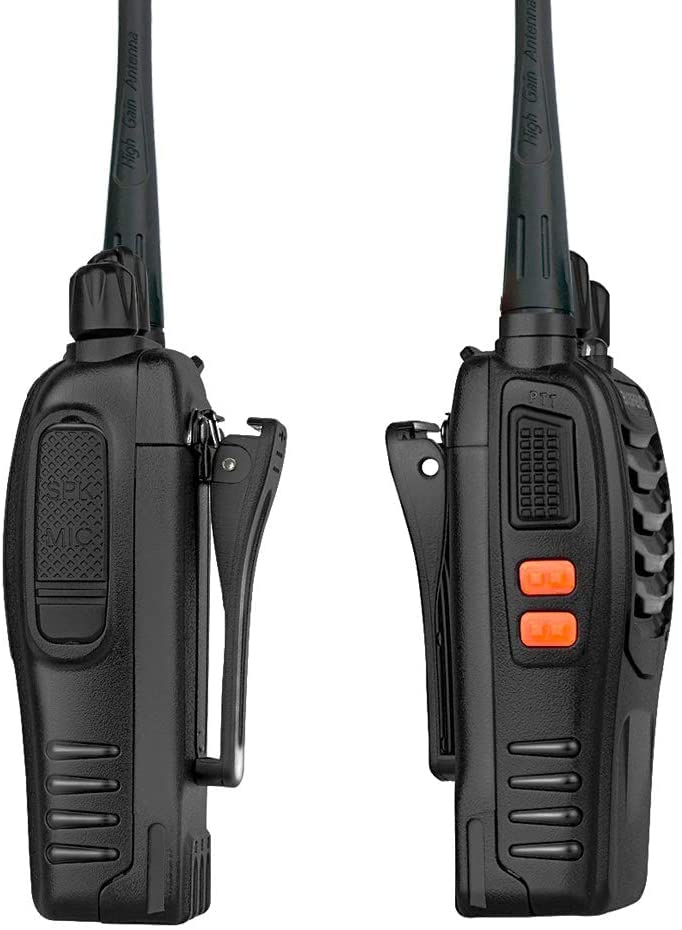 Baofeng Long Range Walkie Talkies Two Way Radios with Earpiece 2 Pack UHF Handheld Rechargeable BF-888s Interphone for Adults or Kids Hiking Biking Camping Li-ion Battery and Charger Included