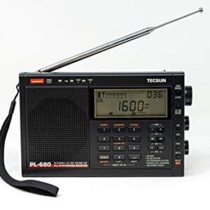 Tecsun PL680 Portable Digital PLL Dual Conversion AM/FM/LW/SW and Air Band Radio with SSB (Single Side Band) Reception