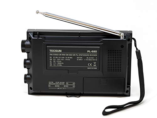 Tecsun PL680 Portable Digital PLL Dual Conversion AM/FM/LW/SW and Air Band Radio with SSB (Single Side Band) Reception