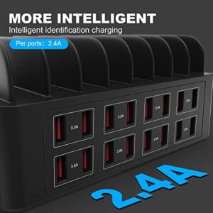 RUANSZZ Charging Station for Multiple Devices 150W 16 Ports Family USB Charger Station Convenient Charging Dock Compatible with Cellphone Tablets Kindle and Other Electronic (NO Charging Cable)