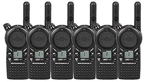 6 Pack of Motorola CLS1110 Two Way Radio Walkie Talkies