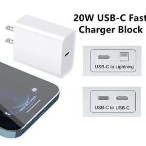 [4Pack] Sehonor 20W USB C Fast Charger Block,PD 3.0 USB Type C Wall Charger Power Adapter for iPhone 14/iPhone 13/13 Pro Max/13 Mini/iPhone 12/Pro Max/Mini/11,iPad Air 2022,iPad Pro,Pixel and Samsung