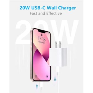 [4Pack] Sehonor 20W USB C Fast Charger Block,PD 3.0 USB Type C Wall Charger Power Adapter for iPhone 14/iPhone 13/13 Pro Max/13 Mini/iPhone 12/Pro Max/Mini/11,iPad Air 2022,iPad Pro,Pixel and Samsung