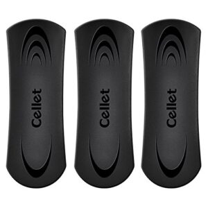 cellet replacement removable spring clip – 3 pack- specifically for cellet noble and teramo bergamo belt clip phone cases with removable spring clips-note: not for hm non removable clips