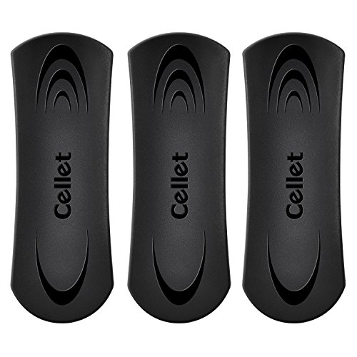 Cellet Replacement Removable Spring Clip - 3 Pack- specifically for Cellet Noble and Teramo Bergamo belt clip phone cases with removable spring clips-Note: not for HM Non removable clips