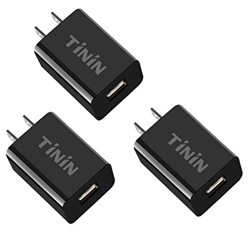 3-Pack Quick Charge 3.0 USB Wall Charger Adapter,18W Charging Block Fast Charger for Samsung Apple iPhone Ipad Google LG HTC and More(Quick Charge 2.0 Compatible) Qualcomm Certified USB Charger TININ