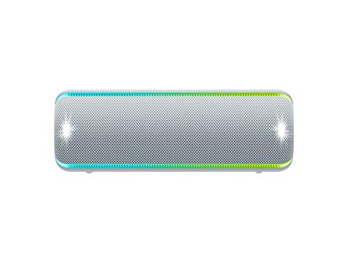 Sony SRS-XB32 Portable Bluetooth Speaker: Compact Wireless Party Speaker with Multicolor Lights and Flashing Strobe - Loud Audio for Phone Calls -Waterproof and Shockproof Bluetooth Speakers - Grey