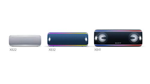 Sony SRS-XB32 Portable Bluetooth Speaker: Compact Wireless Party Speaker with Multicolor Lights and Flashing Strobe - Loud Audio for Phone Calls -Waterproof and Shockproof Bluetooth Speakers - Grey