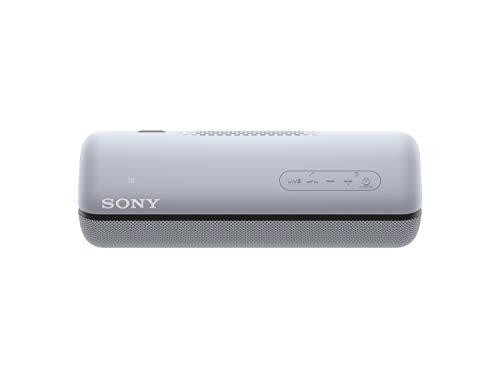 Sony SRS-XB32 Portable Bluetooth Speaker: Compact Wireless Party Speaker with Multicolor Lights and Flashing Strobe - Loud Audio for Phone Calls -Waterproof and Shockproof Bluetooth Speakers - Grey