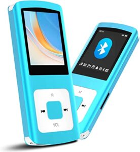 mp3 player, hotechs hifi 32gb music player with bluetooth 5.0, with voice recorder/video/photo viewer/e-book/fm radio