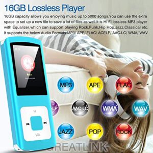 MP3 Player, Hotechs HiFi 32GB Music Player with Bluetooth 5.0, with Voice Recorder/Video/Photo Viewer/E-Book/FM Radio