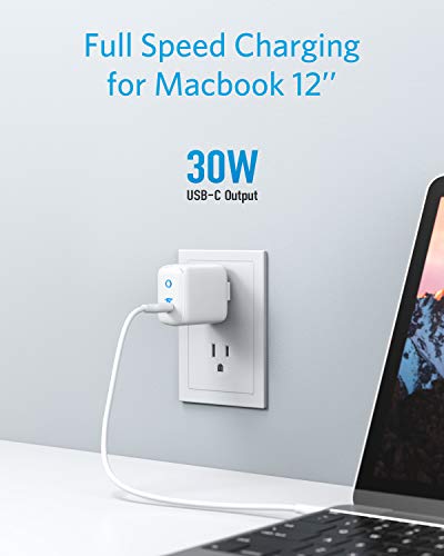 USB C Charger, Anker 30W PIQ 3.0 USB-C Fast Charger Adapter, PowerPort III Mini Compact Charger for iPad/iPad Mini, for iPhone 14/14 Plus/14 Pro/14 Pro Max/13, Pixel, Galaxy, and More