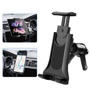 lopnord z fold 4 car mount, car air vent phone mount/tablet holder for samsung galaxy z fold 3 2/s23 ultra/s23/s22 ultra/iphone 14 13 pro max, car vent phone mount for 4-10.5” tablet/ipad pro air