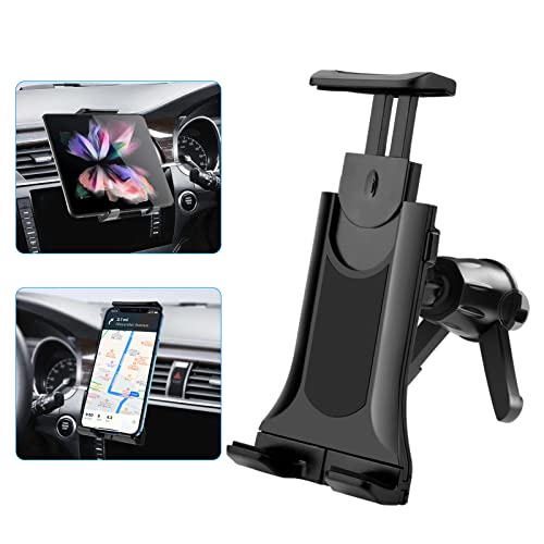 Lopnord Z Fold 4 Car Mount, Car Air Vent Phone Mount/Tablet Holder for Samsung Galaxy Z Fold 3 2/S23 Ultra/S23/S22 Ultra/iPhone 14 13 Pro Max, Car Vent Phone Mount for 4-10.5'' Tablet/iPad Pro Air