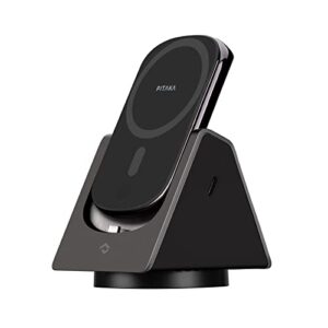pitaka 3 in 1 wireless charging station apple with portable battery bank [magez slider] wireless charging station for iphone 14/13/12, and airpods pro/3/2