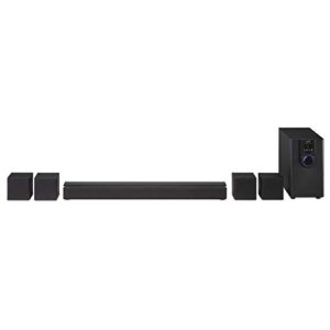 ilive 5.1 home theater system with bluetooth, wall mountable, 26 inch speaker with 4 satellite speakers (ihtb138b),black