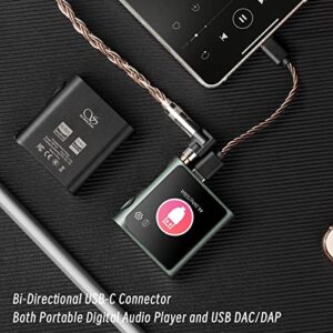 SHANLING M0 Pro MP3 Player,Portable Hi-Res Music Player,2X ES9219C DAC,Two-Way Bluetooth 5.0 LDAC/SBC/AAC,3.5mm/Type-C Jack,Support USB Digital Audio,384kHz /32bit,236mW@32Ω,MTouch OS