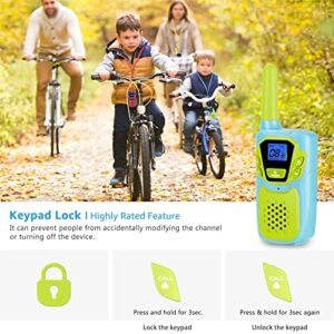 Walkie Talkies for Kids Adults Long Range Rechargeable 3 Pack, Drop Proof Walkie Talkies Toys Gifts for Girls Boys Age 3 5 6 8 9 12, USB Walkie Talkies for Outdoor Indoor Play Camping Birthday Party