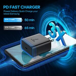 Samsung 45W USB C Fast Charging Block Type C Wall Plug Charging Brick for Samsung Galaxy S23/S23 Ultra/S23 Plus,S22/S22 Ultra/S22 Plus,Note 10/Note 10+/Note, Galaxy Tab S7/S7+/S8/S8+/S8 Ultra