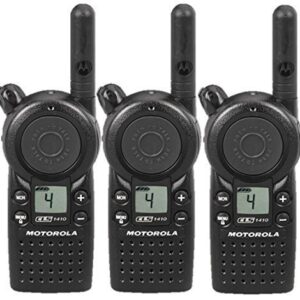 3 Pack of Motorola CLS1410 Two Way Radio Walkie Talkies (UHF)