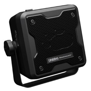 uniden (bc23a) bearcat 15-watt amplified external communications speaker. durable rugged design, perfect for amplifying uniden scanners, cb radios, and other communications receivers. , black