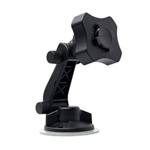 rokform – adjustable windshield phone mount secured by strong suction cup base, 210 degrees of tilt and 360 degree of rotation phone holder compatible with all rokform twist lock cases