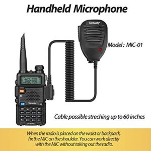 Ham Radio Walkie Talkie UV-5R Pro Dual Band Two Way Radio with one More 3800mAh Battery and Handheld Speaker Mic and Antenna and USB Programming Cable