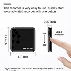 64GB Voice Activated Recorder, Digital Voice Recorder with 750 Hours Recording Storage, 25 Hours Long-Lasting Battery