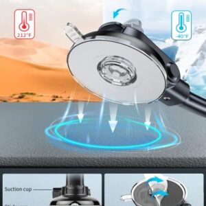 APPS2Car Cell Phone Holder Car Windshield/Dashboard/Window Car Phone Holder Mount Strong Suction Cup Heavy Duty Truck Phone Mount for iPhone Samsung All Cellphones, Thick Case & Big Phone Friendly