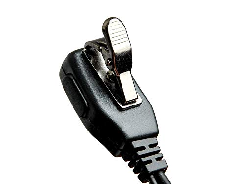 Retevis 2 Pin PTT Mic Covert Acoustic Headset Compatible with Kenwood PUXING Baofeng UV-5R UV-5RA 888S Retevis RT22 RT21 H777 (1 Pack)