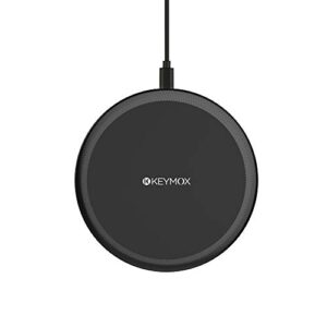 Wireless Charger, KEYMOX 5W charger compatible with all QI-Enable Devices Including iPhone 12/12 Mini/12 Pro Max /11 Pro,AirPods, Galaxy S20,S10, Note 10 (No AC Charger)