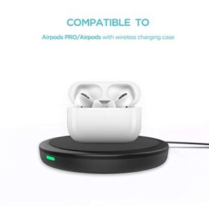 Wireless Charger, KEYMOX 5W charger compatible with all QI-Enable Devices Including iPhone 12/12 Mini/12 Pro Max /11 Pro,AirPods, Galaxy S20,S10, Note 10 (No AC Charger)
