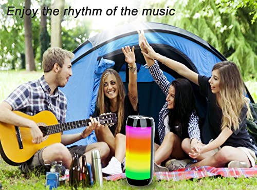 CZRXLLGD Portable Wireless Bluetooth Speakers,Outdoor Sports Speakers with Bluetooth 5.0,IPX5 Waterproof,3D Stereo,8 Hours Playback time,with HD Sound for Pool, Beach, Travel
