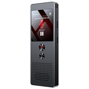 jhsnoel 64gb digital voice recorder:one-key recording password protection 28 hours of continuous recording is possible mp3 player for lectures meetings interviews,device with playback,variable speed