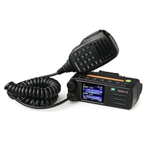 [newest cps & firmware] radioddity db25-d dual band dmr mobile radio, 20w vhf uhf digital transceiver with gps aprs, 4000ch 300,000 contacts, dual time slot tier ii vehicle car ham radio