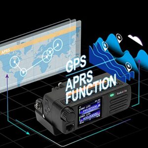 [Newest CPS & Firmware] Radioddity DB25-D Dual Band DMR Mobile Radio, 20W VHF UHF Digital Transceiver with GPS APRS, 4000CH 300,000 Contacts, Dual Time Slot Tier II Vehicle Car Ham Radio