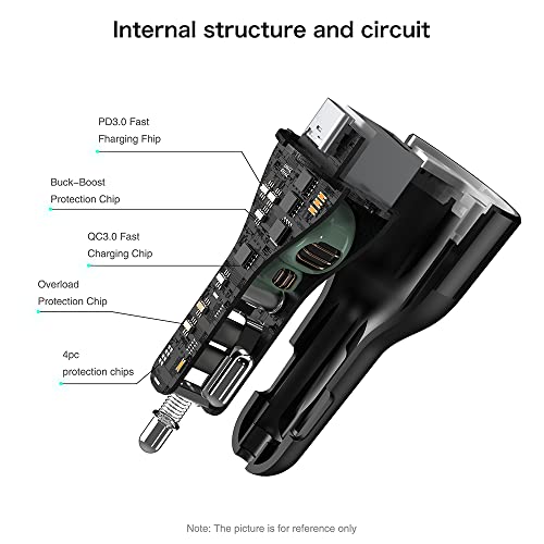 120W USB C Car Charger, CHIPOFY PD 100W PPS 45W QC30W Super Fast Charging Laptop LED Cigarette Lighter for MacBook iPad iPhone 14 13 12 Pro Max Samsung S22 S21 Ultra Note 20 and More