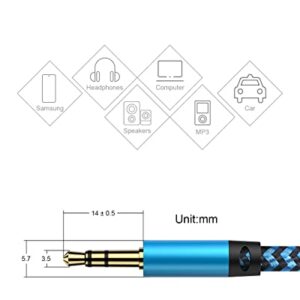 2* 3FT Aux Cord, USB C to 3.5mm Audio Cable Ox Chord USBC Male Headphone Cord Auxiliary Stereo Jack Cables for Car, Speaker, Google Pixel 7 Pro 6 6a 5 5a 4, Samsung Galaxy S22 Ultra S21 Type C Adapter