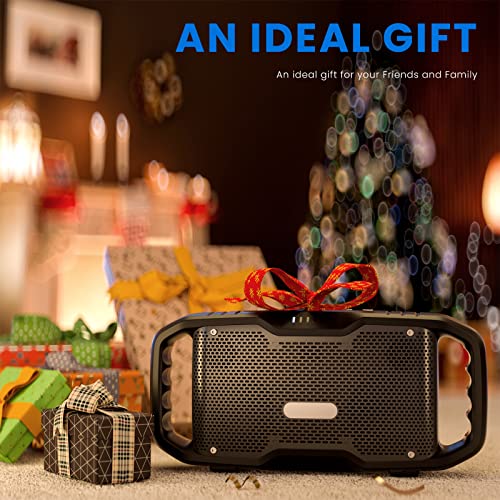 FORTECLEAR Bluetooth Speaker with Rich BASS,Portable Waterproof 50W Loud Outdoor Multi Sync Pairing Speaker Bluetooth with Subwoofer,30H Playtime,Wireless Speaker for Camping,Beach,Tech Gifts for Men