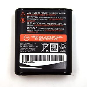 (2-Pack) 3.6V 800mAh PMNN4477AR Ni-MH Battery Pack Replacement for Motorola PMNN4477A Two-Way Radio Battery, Compatible with Motorola T200 T400 T500 T800 T600 T62 T82 T92 Series walkie-talkies