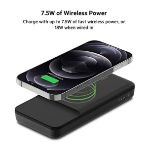 Belkin BoostCharge Magnetic 10k MAh Power Bank - Magnetic 7.5W Fast IPhone Charger - MagSafe Compatible Battery Pack Wireless Charger - USBC Charger - Portable Charger For iPhone 14, iPhone 13 & 12